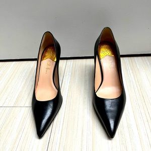 Black Leather Pointed Toe Cole Haan Nike Air Pumps